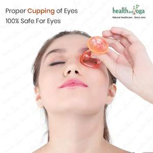 Juego de 2 Vasos para Lavado de Ojos HealthAndYoga, Plástico de Alta Calidad para Ojos Secos, Directo del Fabricante Indio - Product Image 4