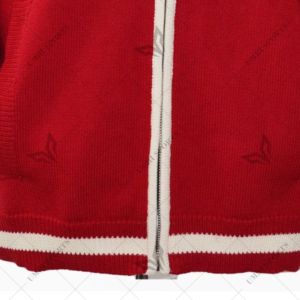 Cárdigan de suéter de cuello con cremallera de punto Psi informal de invierno personalizado con logotipo bordado para hermandad de mujeres y fantasías griegas - Product Image 4