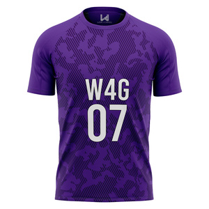 Porter 4 jeux de maillots de football personnalisés pour hommes adultes 100% polyester col rond Sublimation transfert impression noms d'équipe personnalisés numéros - Product Image 4