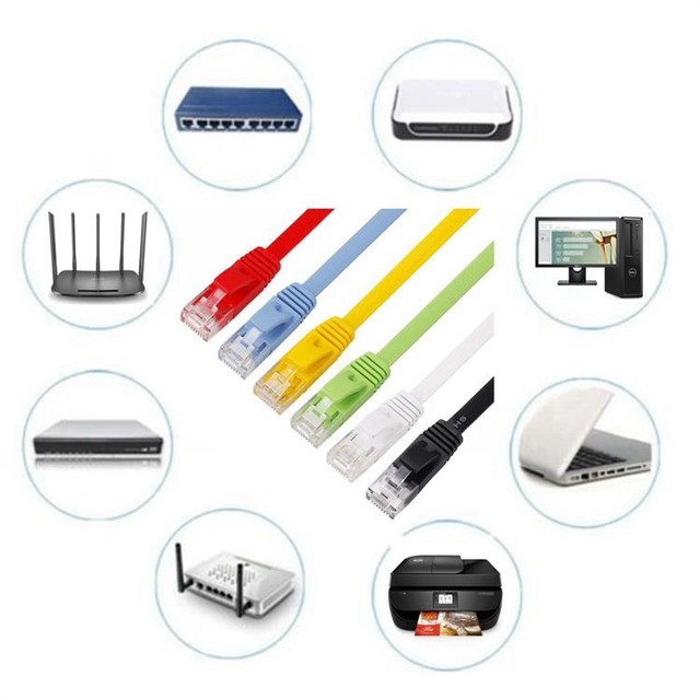 OEM ODM Cat5e Cat6 Lan Cable UTP/FTP/SFTP Flat Ethernet Cable RJ45 Network Cable 8P8C Patch Cord