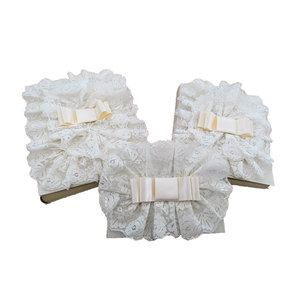 MOIREE Album photo DIY en dentelle valencienne beige, couverture en tissu de haute qualité, prêt à offrir - Product Image 1