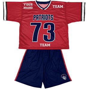 2025 diseño personalizado poliéster camiseta de fútbol americano uniforme sublimación de alta calidad fútbol americano Francia camisetas de fútbol - Product Image 4