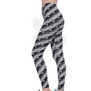 กางเกงรัดรูปเอวสูงสำหรับผู้หญิงเลกกิ้งออกกำลังกายกางเกงออกกำลังกายแบบผูกย้อมสีพิมพ์ลาย - Product Image 2