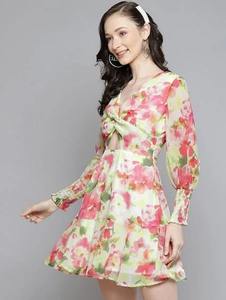 Indian hand block cotton summer wear woman stylish party wear <b>dress</b> personalized bride wedding honeymoon <b>dress</b> gift for her - Product Image 4