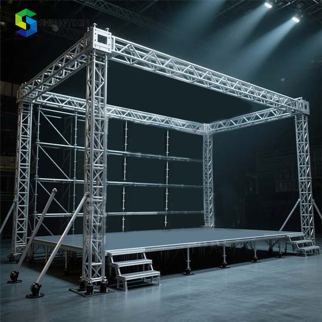 High Quality Aluminum Truss Displays Concert Roof Lighting Truss Stand LED Easy Assemble Portable Stage