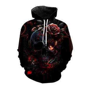 Nuevo Hip Hop Skull Hoodies 3D Impreso Skull Streetwear Pullover Tops Sudaderas de manga larga Hombres Ocio Moda Sudadera - Product Image 1