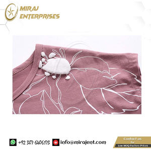 เสื้อเชิ้ตแขนค้างคาวพิมพ์ลายดอกไม้ผ้าฝ้ายทรงหลวมสำหรับผู้หญิง, เสื้อลำลองฤดูร้อนขนาดพิเศษ - Product Image 5