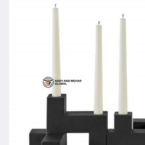 Modern Black Taper <b>Candle</b> Holder <b>Set</b> Handcrafted Eco-Friendly Durable Christmas <b>Candle</b> jar for Home & Table decor - Product Image 3