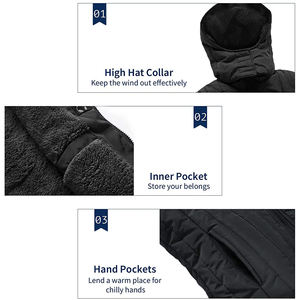 El último chaleco acolchado con capucha cálido invierno largo personalizado prendas de vestir exteriores sin mangas acolchado abrigo mujeres ecuestres chalecos acolchados - Product Image 6