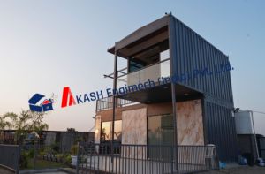 Akash Engimech - Contenedor de Oficina Modular de Acero Resistente, Personalizable, Prefabricado, Portátil, Diseño Moderno - Product Image 2