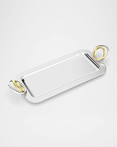 Élégant plateau de service en acier inoxydable poli pour les événements de luxe hôtels restaurants restauration maisons décoration fêtes - Product Image 4