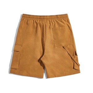 กางเกงขาสั้นคาร์โก้ผ้าฝ้ายผสมสแปนเด็กซ์เอวกลางลำลองแบบมีเชือกผูก  โลโก้ด้านหน้า  เป็นมิตรกับสิ่งแวดล้อม สำหรับผู้ชาย - Product Image 2