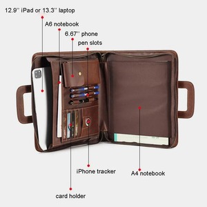 Da chính hãng kinh doanh danh mục đầu tư Túi thư mục tập tin A4 tài liệu thư mục chất kết dính với chủ thẻ tùy chỉnh chất lượng hàng đầu LP-0294 - Product Image 4