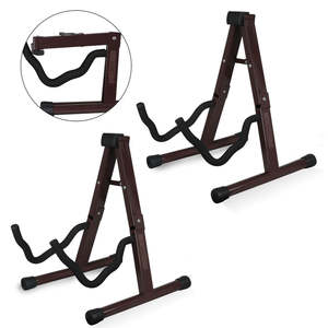 Support de guitare 5 cœurs, 2 pièces, type A, avec bras en mousse souple et base antidérapante en caoutchouc pour guitares acoustiques, électriques et basses - Product Image 1
