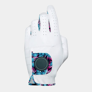Precio de fábrica Cabretta Guantes de golf de cuero de gran calidad Logotipo personalizado Agarre adecuado Guantes de golf deportivos transpirables - Product Image 5