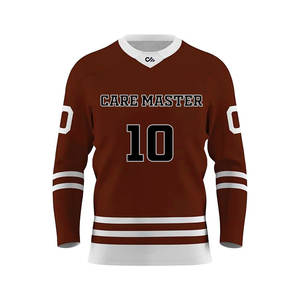 Camiseta de hockey personalizada, camiseta de hockey con cuello en V, uniforme de entrenamiento de hockey para hombres y mujeres - Product Image 5