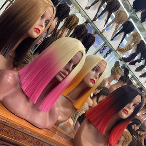 Peluca de cabello humano brasileño para mujer, postizo de encaje frontal - Product Image 1