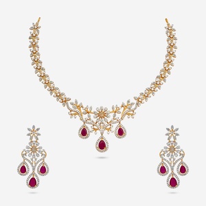 Zircon Bridal Necklace Elegant <b>Wedding</b> <b>Accessory</b> - Product Image 1