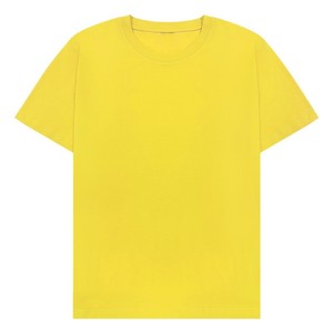 T-shirt en coton pur personnalisable OEM, devant ouvert, col rond, collection de couleurs unies, broderie personnalisée, personnalisation d'impression, t-shirt - Product Image 1