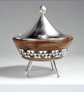 Elegant Classic Stainless <b>Steel</b> Casserole Hot <b>Pot</b> with Lid | Durable for Indian Kitchen Use Family Dining and Festive Occasions - Product Image 2