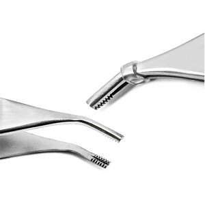 Pinzas Adson de Acero Inoxidable para Tejidos, Curvas, para Aplicación de Apósitos, Instrumento Quirúrgico con Certificación CE - Product Image 1