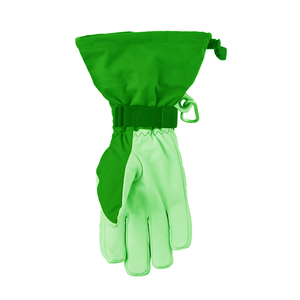Gants de ski pour hommes KEEM BROTHERS en cuir imperméables coupe-vent isolés à doigts entiers avec cordon de serrage et poignet réglable pour l'hiver et les activités de plein air - Product Image 2