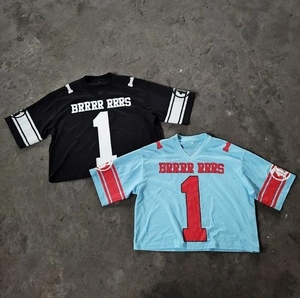 Maillot de football américain sur mesure maillot rétro recadrée en polyester personnalisé maillot de football en maille de qualité supérieure surdimensionné SI-AFU-05 - Product Image 3