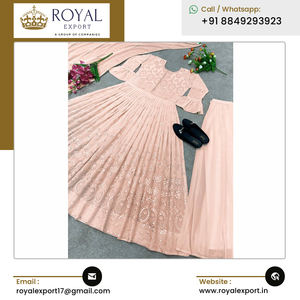 Atest rrival uxury shion ashion esigner aux eorgette ururti uralazzo ET con broidery - Product Image 6