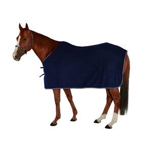 Mantas de Lana para Caballos de Color Azul Marino Más Vendidas, de Poliéster/Algodón, con Forro de Nailon, para Primavera y Otoño, Opciones de Diseño de Logotipo Personalizado - Product Image 1