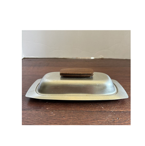 Plat à beurre en acier inoxydable personnalisé populaire couvercle en acier inoxydable pot de beurre plat rond unique - Product Image 5