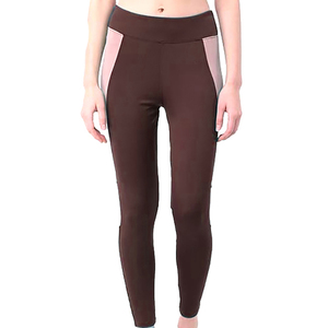 Professional High Quality Women's Mid Solid <b>Pattern</b> <b>Leggings</b> Drawstring Closure Pant Style Four-Way Stretch Spandex/Polyester - Product Image 2