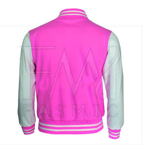 Nouvelle veste Letterman pour femmes avec veste d'université à manches longues de Pékin personnalisée de traitement tissé tricoté Sialkot - Product Image 2