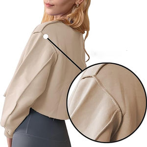 Nueva moda de mujer, sudaderas duraderas de calidad, logotipo personalizable en la parte delantera, precio ajustable para invierno, venta al por mayor - Product Image 6