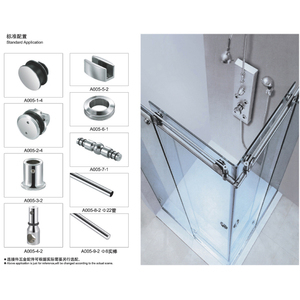 Vách Ngăn Phòng Tắm Bằng Kính Mờ Riêng Tư Giá 10Mm Cửa Phòng Tắm Bằng Kính Cường Lực - Product Image 2