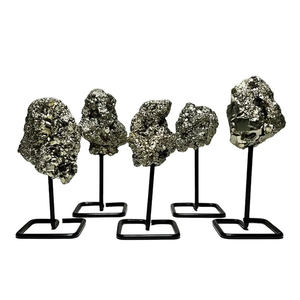 Pierre brute en cristal de pyrite dorée avec support guérison et équilibrage Agate de pierre précieuse certifiée originale de qualité supérieure en gros - Product Image 5