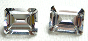 100% Topacio blanco Natural suelto precioso curación piedra preciosa fábrica directa Esmeralda en forma de corte facetado gemas para la fabricación de joyas OEM - Product Image 4