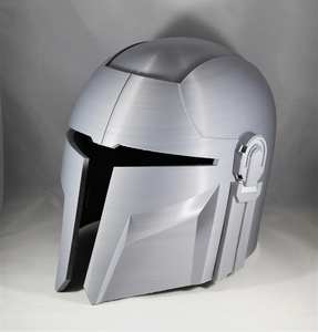 Casco mandaloriano hecho a mano, casco de acero, regalo para plata, Mandalorin, redondo, Halloween, decoración del hogar, casco, regalo para él - Product Image 2