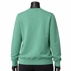 Sweat-shirt à capuche brodé de couleur unie pour femmes, tissu tricoté doux, pull décontracté surdimensionné pour l'automne/hiver, usage quotidien - Product Image 2
