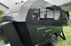 Nouvelle caravane en aluminium avec toit relevable, sol en nid d'abeille en plastique, suspension indépendante, cuisine coulissante, pour 4 personnes, adaptée aux terrains accidentés - Product Image 6