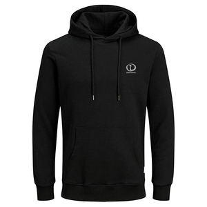 2022มีฮู้ดผ้าฟลีซสีดำสำหรับผู้ชายผ้าฝ้ายย้อมสีล้วนมีฮู้ดแบบทั่วไปสำหรับผู้ใหญ่ผู้ชายผลิตในประเทศปากีสถาน - Product Image 1