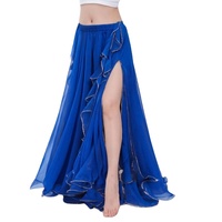 Robe de danse orientale de style égyptien moderne haut de gamme, jupe fluide en mousseline légère, pour performance scénique, imprimée sur mesure