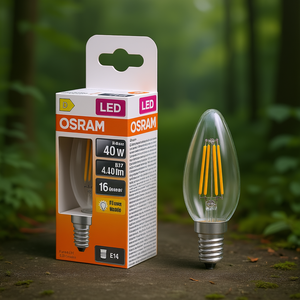 For OSRAM B37 LED <b>Candle</b> 3.4W E14 <b>Small</b> 6-Pack Flameless & LED <b>Candles</b> - Product Image 3