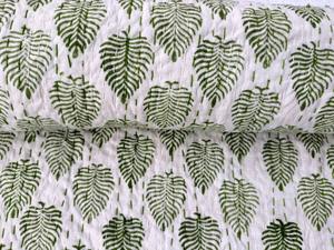 Meilleur prix coton nettoyé à sec réversible Handblock imprimé bébé Kantha couette à l'achat en gros - Product Image 5