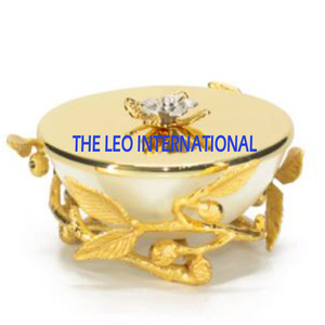 Brûleur à encens en métal laiton plaqué or, trépied, finition mate, brûleur à charbon de bois, brûleur à encens oud, décorations pour la maison - Product Image 5