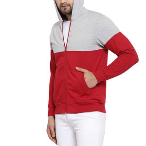 เสื้อฮู้ดซิปสำหรับผู้ชายเสื้อผ้าแนวสตรีทแบบมีซิปดีไซน์ตามสั่ง - Product Image 3