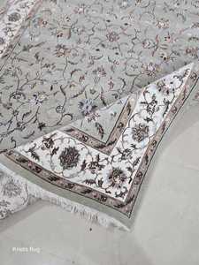 พรมนอตคุณภาพสูงทำด้วยมือดีไซน์คลาสสิกพรมขนสัตว์ถักมือสีธรรมชาติพรมพื้นที่ห้องนั่งเล่น - Product Image 3