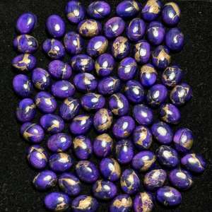 AAA + พลอย7X9ทรงวงรีทรงหลวมผลิตจากทองแดงสีม่วงตามขนาดตามสั่ง - Product Image 2