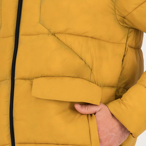 แจ็กเก็ตกันน้ำสำหรับผู้ชายเสื้อขนเป็ดสีพื้นไม่เรียบเรียบกันน้ำได้ตามต้องการดีไซน์ใหม่สำหรับฤดูหนาว - Product Image 5