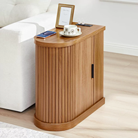 Table basse en bois sur mesure avec compartiments de rangement dissimulés à fermeture éclair, design moderne pour l'organisation du salon, de la salle à manger et de la chambre.
