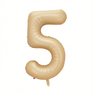 Palloncini Numero Caramello N5 100 Cm, Confezione da 12 Pezzi - Product Image 2